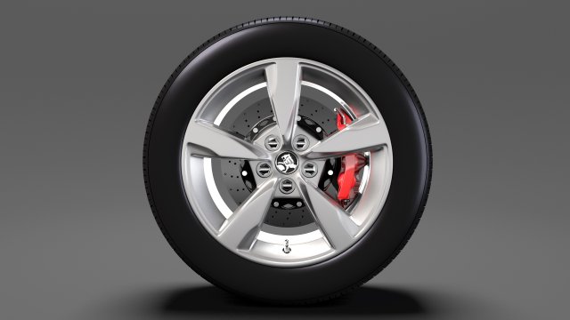 holden commodore sv6 2017 wheel Model 3D .c4d .max .obj .3ds .fbx .stl .blend 