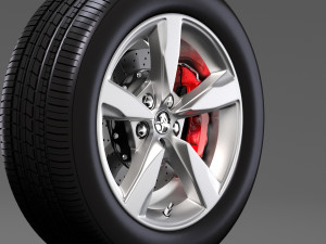 holden commodore sv6 2017 wheel Model 3D