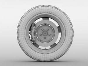 holden commodore sv6 2017 wheel Model 3D