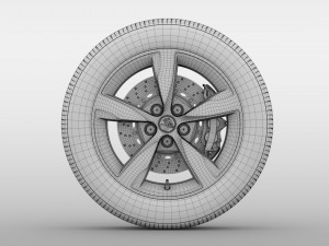holden commodore sv6 2017 wheel Model 3D