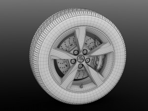 holden commodore sv6 2017 wheel Model 3D