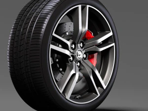 hsv clubsport r8 tourer gen f2 wheel 2017 3D Model