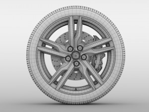 hsv clubsport r8 tourer gen f2 wheel 2017 3D Model