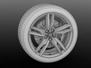 hsv clubsport r8 tourer gen f2 wheel 2017 3D Model