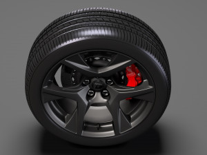 hsv gts gen f2 wheel 2017 Model 3D