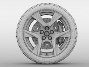 hsv gts gen f2 wheel 2017 Model 3D