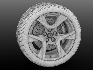 hsv gts gen f2 wheel 2017 Model 3D
