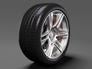 hsv gts maloo gen f2 2017 wheel 3D Модель