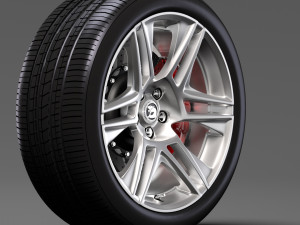 hsv gts maloo gen f2 2017 wheel 3D Модель