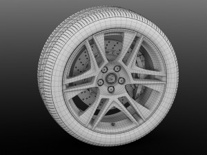 hsv gts maloo gen f2 2017 wheel 3D Модель