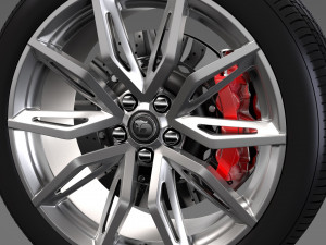 hsv gts maloo gen f2 wheel 2017 3D Модель