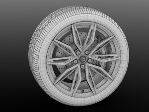 hsv gts maloo gen f2 wheel 2017 3D Модель