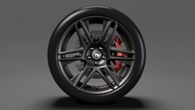 hsv maloo r8 black 2017 wheel 3D Модель .c4d .max .obj .3ds .fbx .stl .blend 