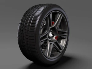 hsv maloo r8 black 2017 wheel 3D Model