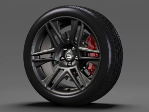 hsv maloo r8 black 2017 wheel 3D Model