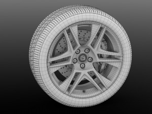 hsv maloo r8 black 2017 wheel 3D Модель