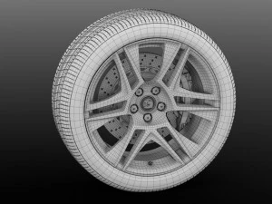 hsv maloo r8 black 2017 wheel 3D Model