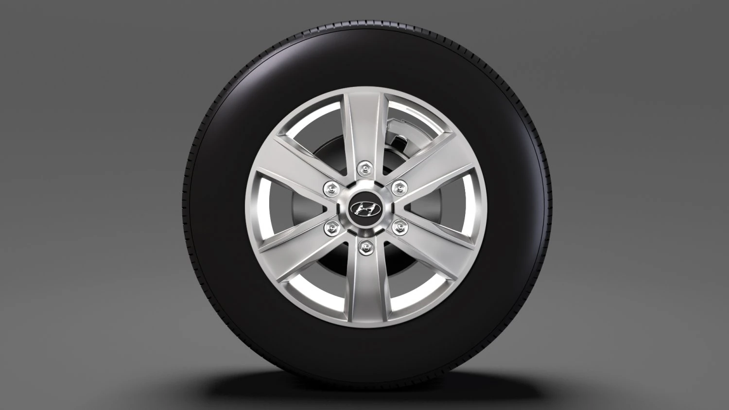 hyundai h350 van wheel 2017 3D Model .c4d .max .obj .3ds .fbx .stl .blend 