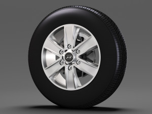 hyundai h350 van wheel 2017 3D Model