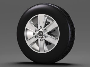 hyundai h350 van wheel 2017 3D Model