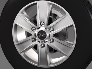 hyundai h350 van wheel 2017 3D Model