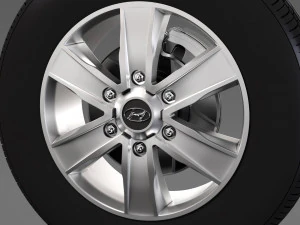 hyundai h350 van wheel 2017 3D Model