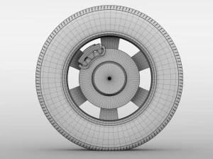 hyundai h350 van wheel 2017 3D Model