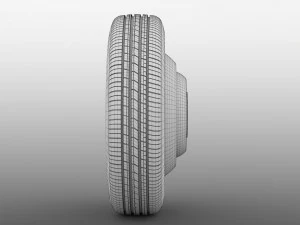 iveco daily minibus front wheel 2017 3D Model