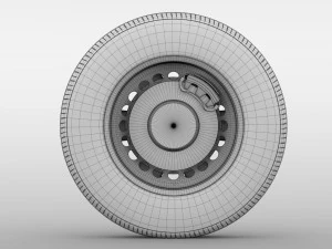 iveco daily minibus front wheel 2017 3D Model