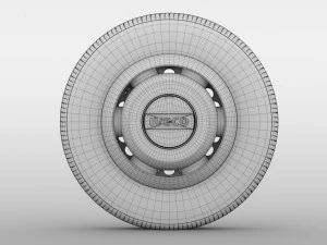 iveco daily minibus front wheel 2017 3D Model