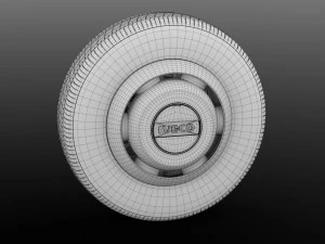 iveco daily minibus front wheel 2017 3D Model