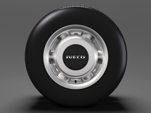 iveco daily minibus rear wheel 2017 3D Model