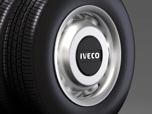 iveco daily minibus rear wheel 2017 3D Model