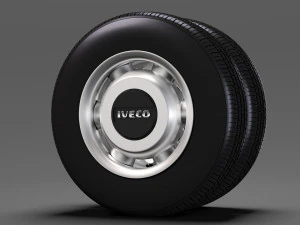 iveco daily minibus rear wheel 2017 3D Model