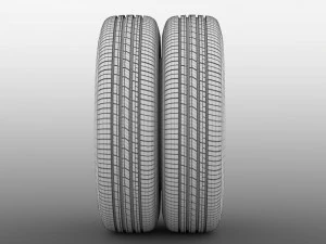 iveco daily minibus rear wheel 2017 3D Model