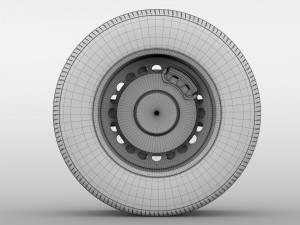 iveco daily minibus rear wheel 2017 Modello 3D