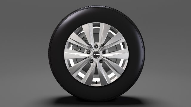 man tge van 2017 wheel 3D Model .c4d .max .obj .3ds .fbx .stl .blend 