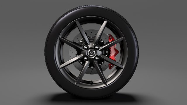 mazda mx 5 maita wheel 2017 3D मॉडल .c4d .max .obj .3ds .fbx .stl .blend 