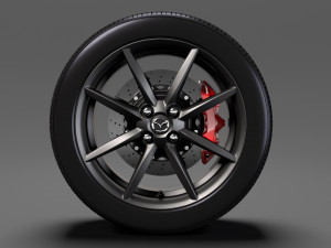 mazda mx 5 maita wheel 2017 3D Model