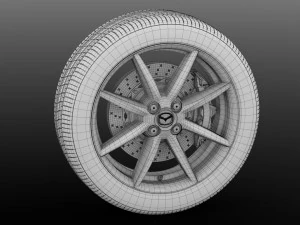 mazda mx 5 maita wheel 2017 3D Model