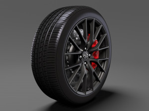 mazda roadster rs wheel 2017 Modello 3D