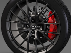 mazda roadster rs wheel 2017 Modello 3D