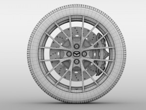 mazda roadster rs wheel 2017 Modello 3D