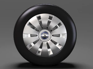 mercedes benz citan van wheel 2017 3D Model