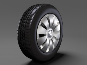mercedes benz citan van wheel 2017 3D मॉडल