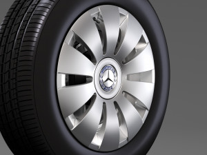 mercedes benz citan van wheel 2017 3D मॉडल