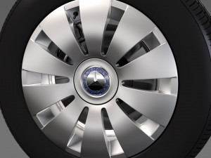 mercedes benz citan van wheel 2017 3D मॉडल
