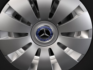 mercedes benz citan van wheel 2017 3D मॉडल
