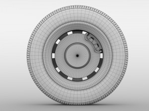 mercedes benz citan van wheel 2017 3D मॉडल