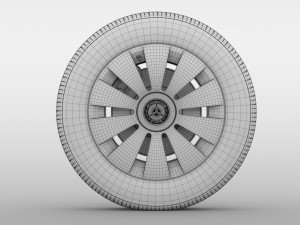 mercedes benz citan van wheel 2017 3D मॉडल